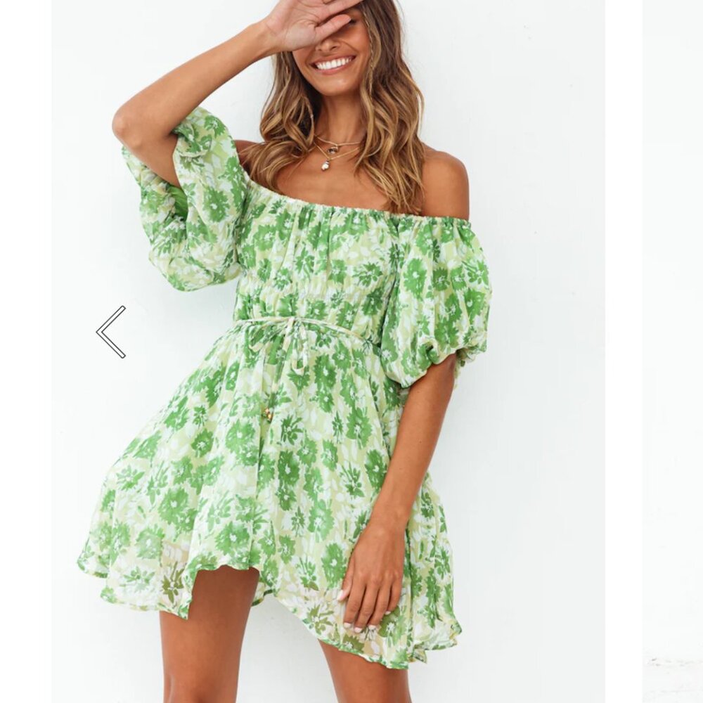 Love in the sand dress, green, FortunateOne